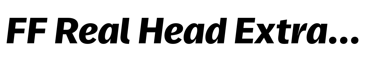 FF Real Head Extrabold Italic
